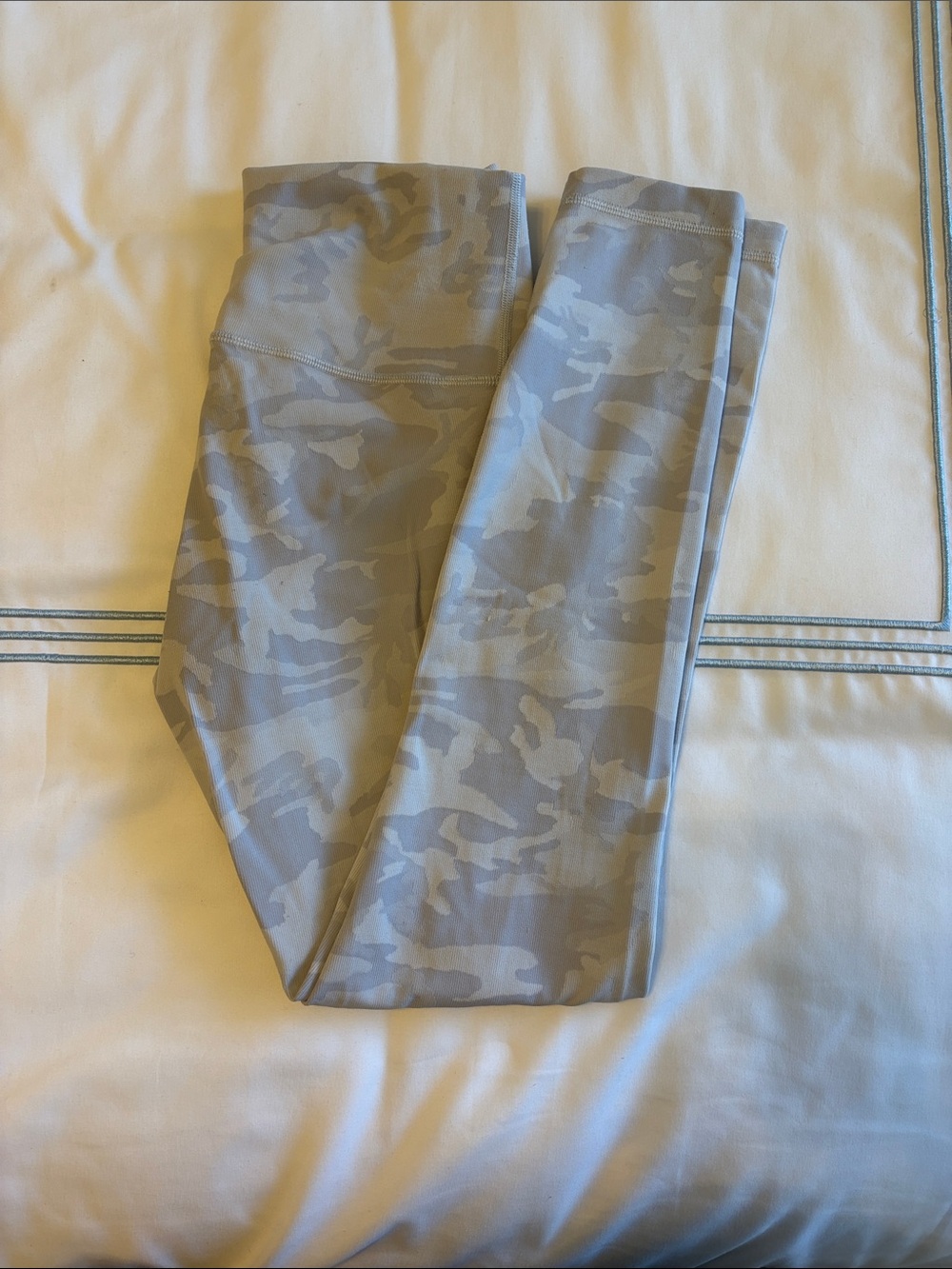 Lululemon Camo Leggings in Light Gray